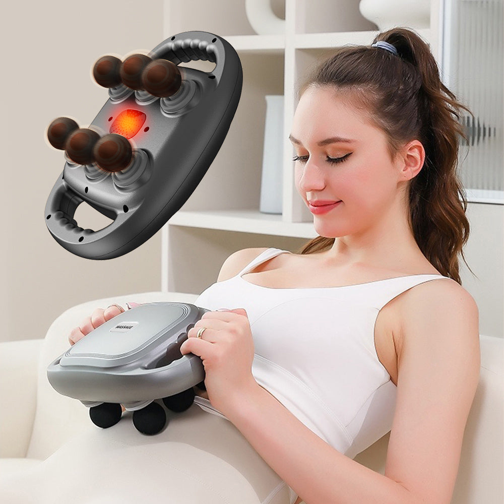 Handheld Deep Tissue Massagers Percussion Massage Gun 6-Head Back Massager For Muscle Relaxation In Back Leg Neck Shoulder And Body Gifts For Families And Friends - Casa De Renova 5