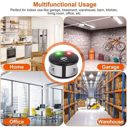 360 Ultrasonic Pest Repeller Electronic Plug-in Pest Control Mouse Chaser Blocker Repellent Deterrent With Pressure Wave & Ultrasonic Sound For Indoor Use