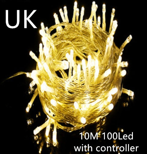 LED Curtain Garland On The Window USB String Lights Remote Control Christmas Decorations For Home Room - Casa De Renova 