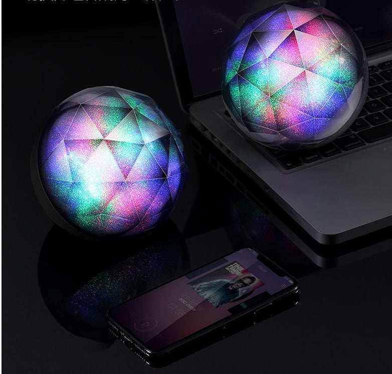 LED seven-color bluetooth speaker magic ball bluetooth speaker - Casa De Renova