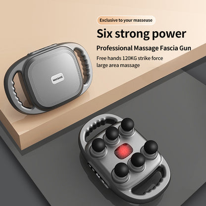 Handheld Deep Tissue Massagers  Percussion Massage Gun  6-Head Back Massager For Muscle Relaxation In Back Leg Neck Shoulder And Body Gifts For Families And Friends - Casa De Renova 5