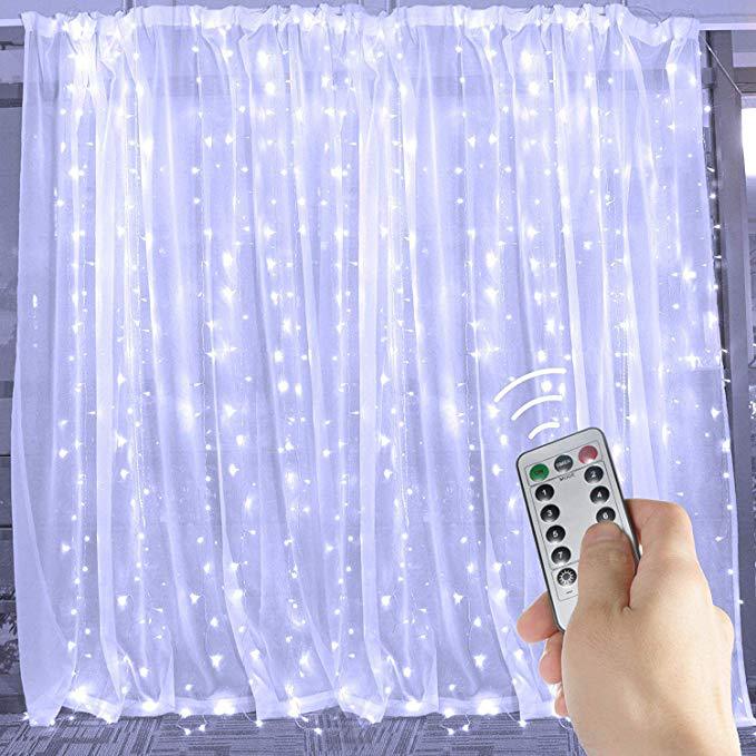 LED Curtain Garland On The Window USB String Lights Remote Control Christmas Decorations For Home Room - Casa De Renova 