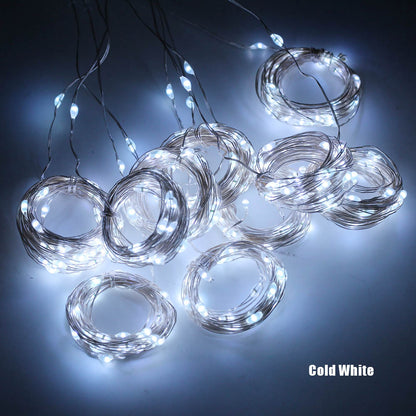 LED Curtain Garland On The Window USB String Lights Remote Control Christmas Decorations For Home Room - Casa De Renova 