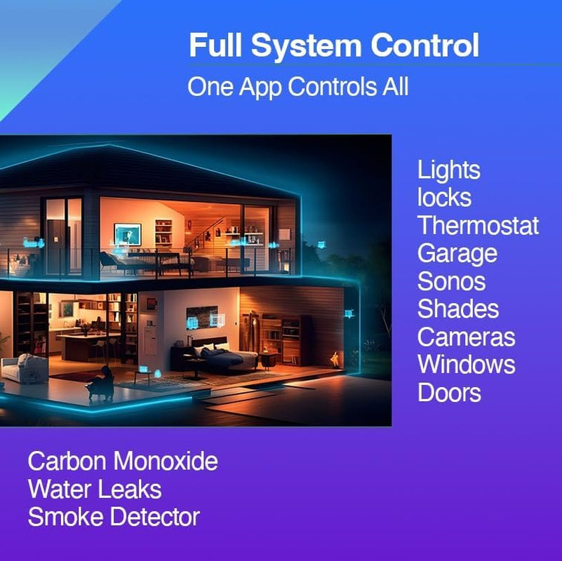 IQ Panel 4: Wireless Smart Home Security System Alarm Panel for House Protection and Home Automation. Easily Integrate with Alexa, Window Alarms, Cameras and More. 319.5 Mhz