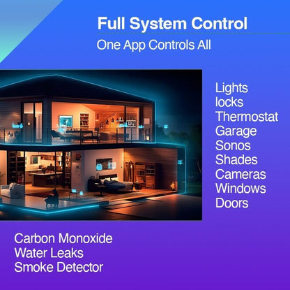 IQ Panel 4: Wireless Smart Home Security System Alarm Panel for House Protection and Home Automation. Easily Integrate with Alexa, Window Alarms, Cameras and More. 319.5 Mhz