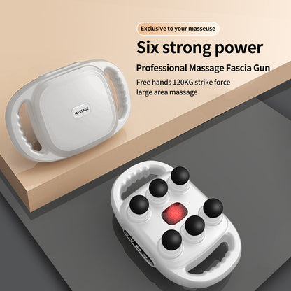 Handheld Deep Tissue Massagers  Percussion Massage Gun  6-Head Back Massager For Muscle Relaxation In Back Leg Neck Shoulder And Body Gifts For Families And Friends - Casa De Renova 5