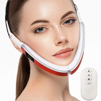 Infrared LED Light Photon Therapy V-Shape Slimming Face Massager - Casa De Renova 