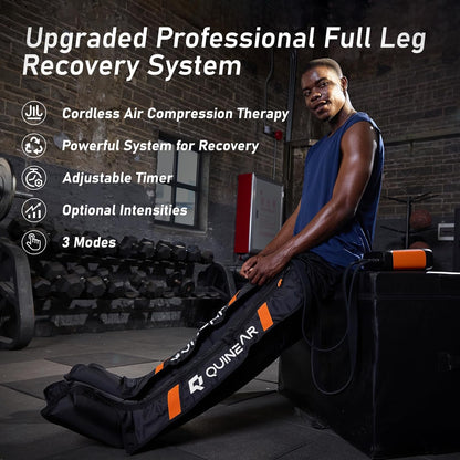 Professional Leg Recovery System, Cordless Air Compression Boots with Sequential Compression, Leg and Foot Massager, Fast Recovery Therapy for Athletes, FSA-HSA Eligible (Medium)