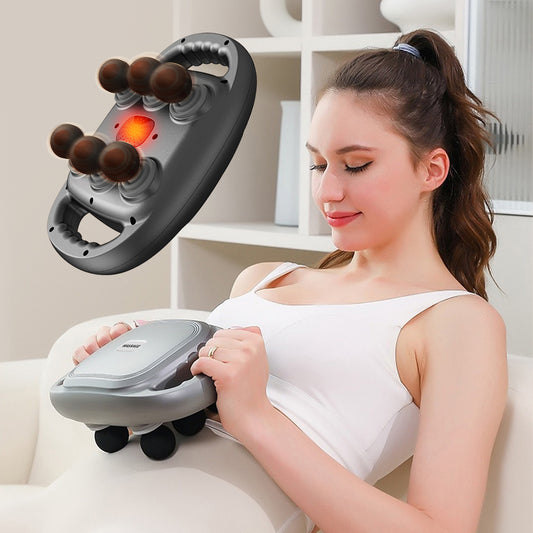 Handheld Deep Tissue Massagers  Percussion Massage Gun  6-Head Back Massager For Muscle Relaxation In Back Leg Neck Shoulder And Body Gifts For Families And Friends