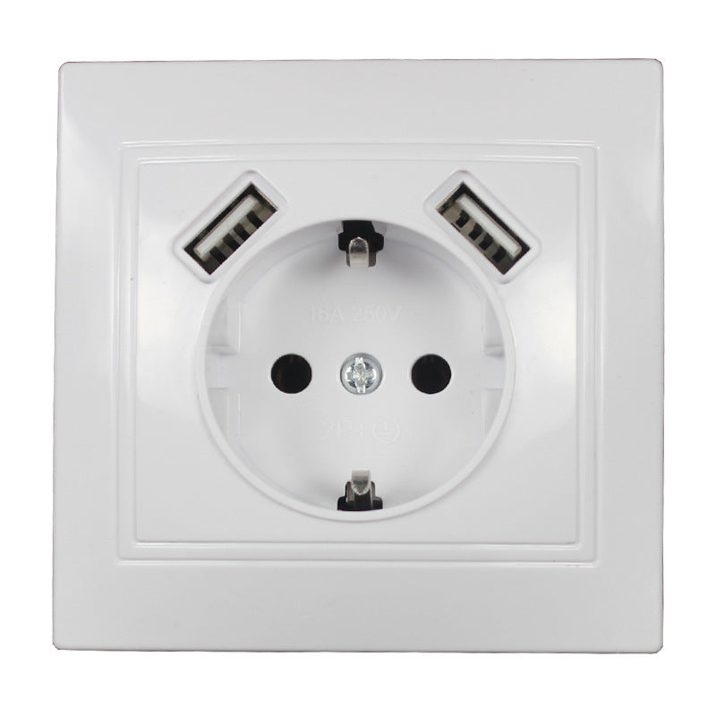 European Style Fashion Simple Wall USB Socket
