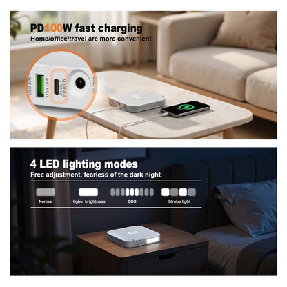 Portable Power Station,100W 88.8Wh 24000mAh Powerbank Portable Emergency Backup Power Supply ,No Solar Panel - Casa De Renova 5