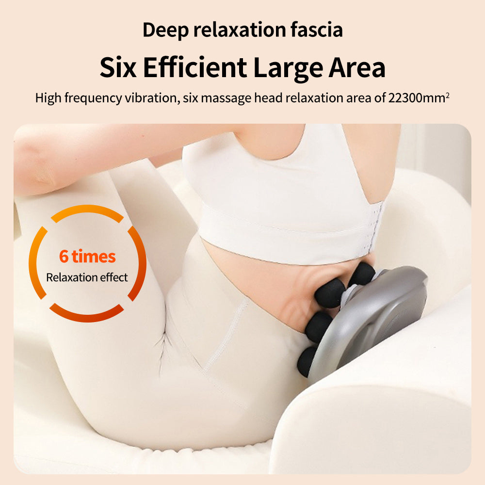 Handheld Deep Tissue Massagers  Percussion Massage Gun  6-Head Back Massager For Muscle Relaxation In Back Leg Neck Shoulder And Body Gifts For Families And Friends - Casa De Renova 5