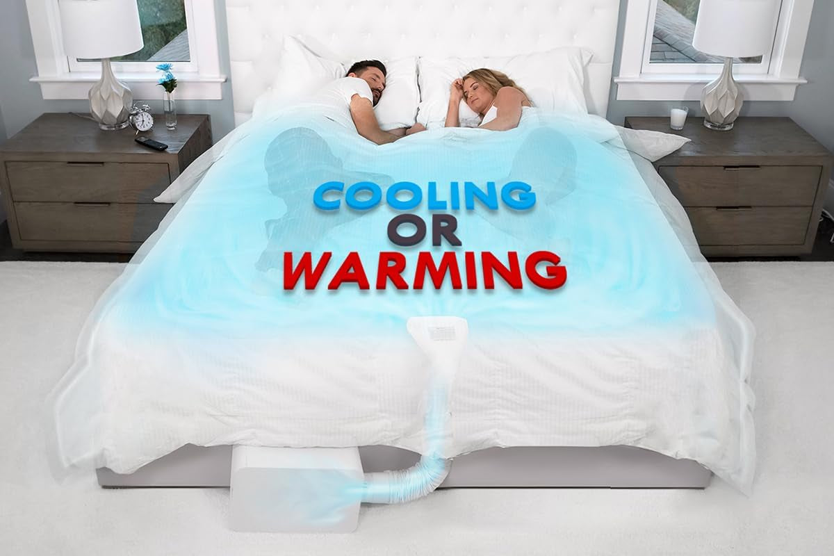 3 Climate Comfort for Beds, Cooling Fan + Heating Air (Single Temp. Zone Any Size Bed or Mattress)